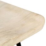 vidaXL Tabourets de bar lot de 2 bois de manguier massif