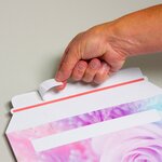 Lot de 50 enveloppes carton b-box 4 imprimée rose format 250x353 mm