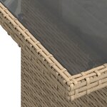 vidaXL Ensemble de Salon de Jardin 9 Pièces avec Coussins Beige en Poly Rattan