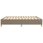 vidaXL Cadre de lit sans matelas taupe 200x200 cm tissu
