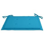 vidaXL Mobilier à dîner d'extérieur pliable avec coussin 3 Pièces Teck