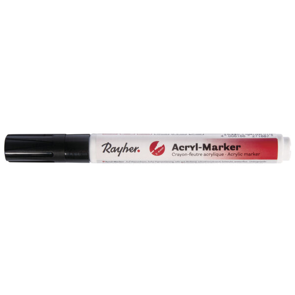 Crayon - feutre acrylique  noir  Pointe ronde 2 - 4mm  avec soupape
