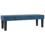 vidaXL Sommier à lattes de lit et matelas Bleu foncé 140x190cm Velours