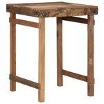 Table à manger vidaXL 55x60x76 cm en bois massif recyclé