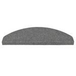 vidaXL Tapis d'escalier autocollants 15 Pièces 65x22 5x3 5 cm Gris