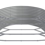vidaXL Lit surélevé de jardin Acier enduit de poudre Argenté