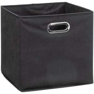 Boîte de rangement/tiroir pour meuble en tissu  31x31 cm - Gris anthracite
