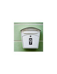THIRARD - Plaque de signalisation 9  marquage blanc sur fond noir  panneau ABS à visser  56x120mm