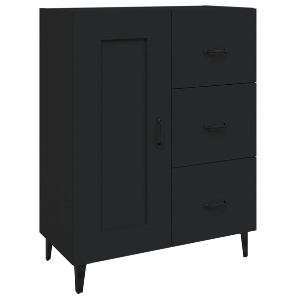 vidaXL Buffet Noir 69 5x34x90 cm Bois d'ingénierie