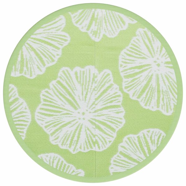vidaXL Tapis d'extérieur vert Ø160 cm PP