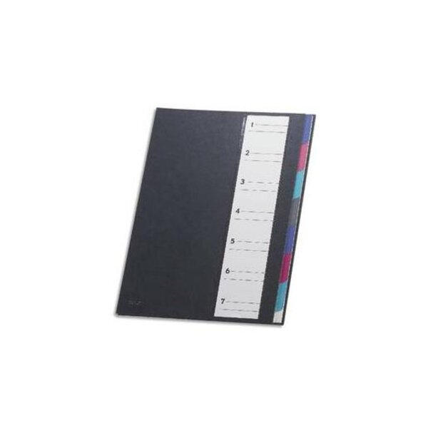 Trieur MON DOSSIER 7 compartiments Noir EXTENDOS