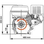 vidaXL Moteur à essence 15 CV 11 kW Noir