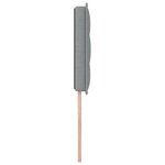 vidaXL Tête de lit LED Design Lignes Gris Clair 100 cm Tissu