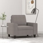 vidaXL Fauteuil Taupe 60 cm Tissu