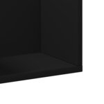 vidaXL Armoires murales 2 Pièces noir 75x18x16 5 cm bois d'ingénierie