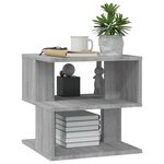 vidaXL Table d'appoint Sonoma gris 40x40x40 cm Bois d'ingénierie