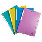 Chemise À Élastiques 3 Rabats Polypropylène Forever Young - A4 - Couleurs Assorties - X 24 - Exacompta