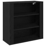 vidaXL Highboard Chêne Noir Bois d'ingénierie