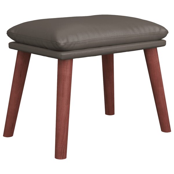 vidaXL Repose-pied Gris 45x29 5x35 cm Similicuir