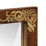 vidaXL Miroir de salle de bain 50x70x3 cm en bois massif de mangue