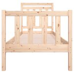vidaXL Cadre de lit sans matelas bois massif