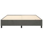vidaXL Cadre de lit sans matelas gris foncé 200x200 cm velours