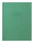 Protège-cahier Madras PVC 22/100e Avec Rabat Marque page 24x32 vert CALLIGRAPHE