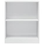 vidaXL Bibliothèque Blanc brillant 60x24x76 cm Bois d'ingénierie