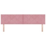 vidaXL Tête de lit LED Design Blocs Diamants Rose 180 cm Velours