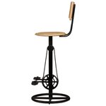 vidaXL Tabourets de bar lot de 2 bois massif de manguier