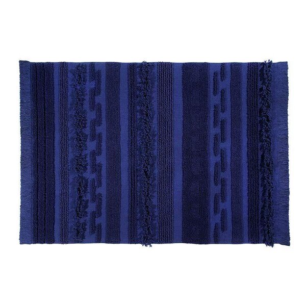 Tapis coton air Alaska - bleu - 140 x 200