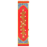 vidaXL Buffet peint à la main 40x30x120 cm Bois de manguier solide