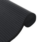 vidaXL Tapis rectangulaire noir 100x200 cm bambou