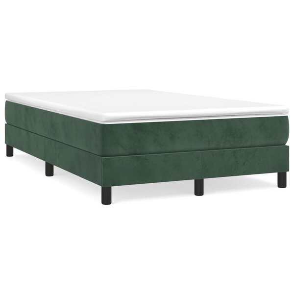 vidaXL Cadre de lit sans matelas vert foncé 120x200 cm velours