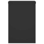 vidaXL Supports pour plantes 2 Pièces noir 20x20x30 cm bois d'ingénierie