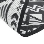 vidaXL Tapis d'extérieur noir Ø200 cm PP