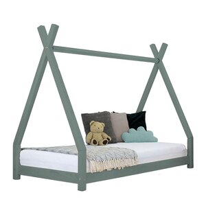 Lit tipi enfant NAKANA 140 x 200 vert sauge