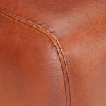 vidaXL Banc saut de cheval 58 cm marron cuir véritable et manguier