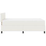 vidaXL Lit avec Sommier avec Matelas & LED Crème 120x200 cm Tissu en Velours Côtelé