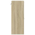 vidaXL Armoire de salle de bain Chêne sonoma 30x30x80 cm Aggloméré
