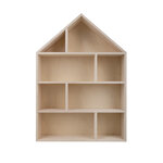 Etagère murale en bois Maison  FSC 100  - Nature
