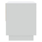 vidaXL Tables de chevet 2 Pièces Blanc 45x34x44 cm Aggloméré