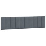 vidaXL Lit avec matelas gris foncé 200x200 cm velours