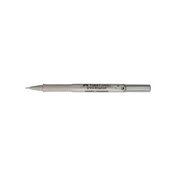 Stylo feutre à encre 'ecco pigment' 0 1 mm noir x 10 faber-castell