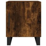 vidaXL Tables de chevet 2 Pièces chêne fumé 40x40x50 cm bois d'ingénierie
