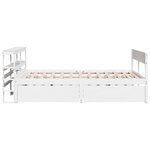 vidaXL Cadre de lit sans matelas blanc 160x200 cm bois de pin massif