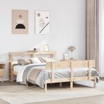 vidaXL Cadre de lit sans matelas 120x190 cm bois de pin massif