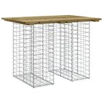 vidaXL Banc de jardin design gabion 100x70x72 cm bois de pin imprégné