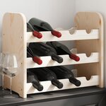 vidaXL Casier à vin 43x25x37 cm bois de pin massif