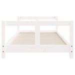 vidaXL Cadre de lit pour enfants blanc 80x200 cm bois de pin massif